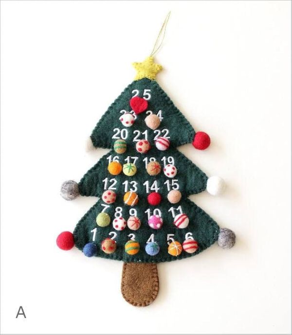 ragstyle 手工羊毛氈聖誕節倒數日曆 