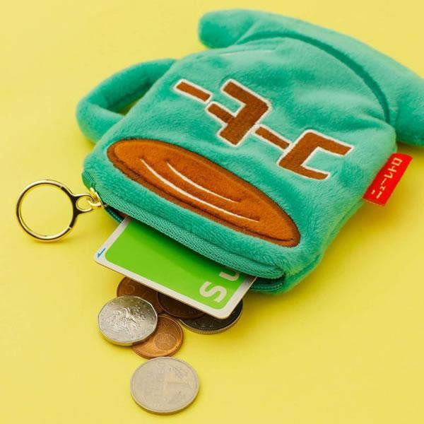 Hightide 昭和復古刺繡咖啡造型毛絨收納包 