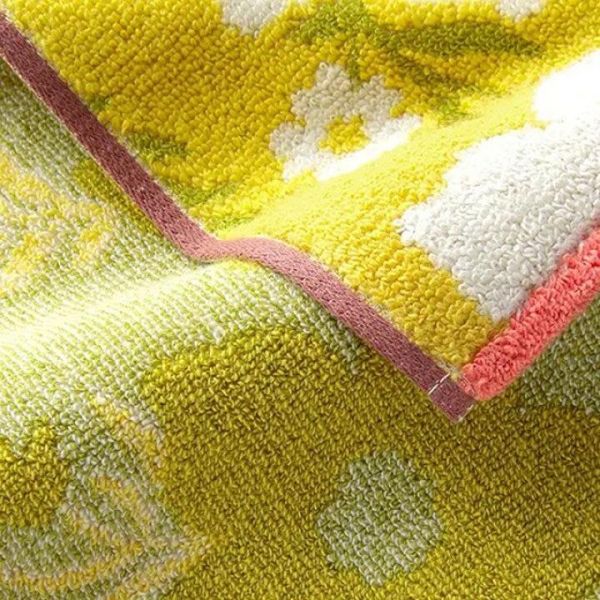 Sybilla 花卉圖騰純棉毛巾手帕 