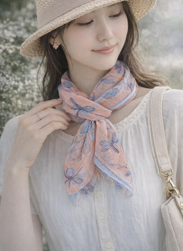 bemberg 抗uv涼感領巾 