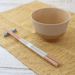 逸品社 彩色八角箸天然木筷23cm 