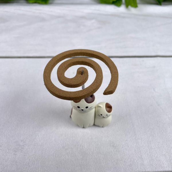 Decole 親子貓咪/柴犬造型蚊香座 