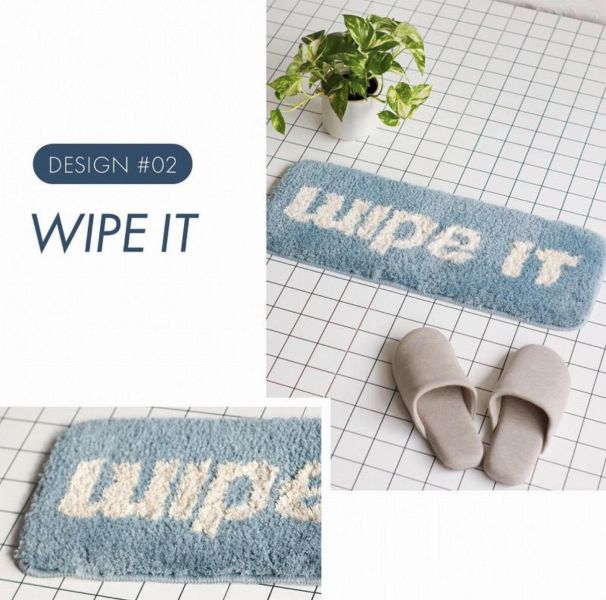 campas 字母毛絨地墊 