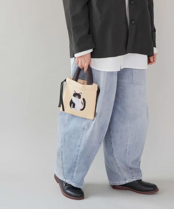 Paper Mint 袖山香穗子貓咪束口手提袋 
