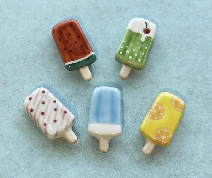 熊谷聰商店 冰棒造型陶瓷筷架 