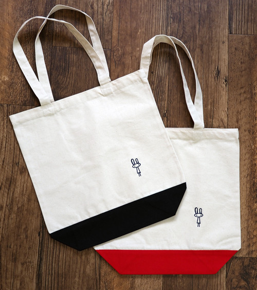 Kita usagi 兔子刺繡帆布手提袋 