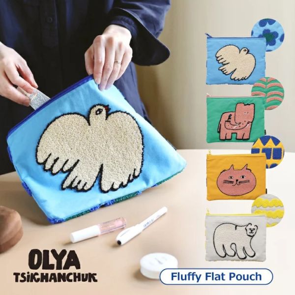 OLY 動物刺繡收納包 