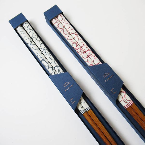 KURAB 花凛天然木筷23cm 