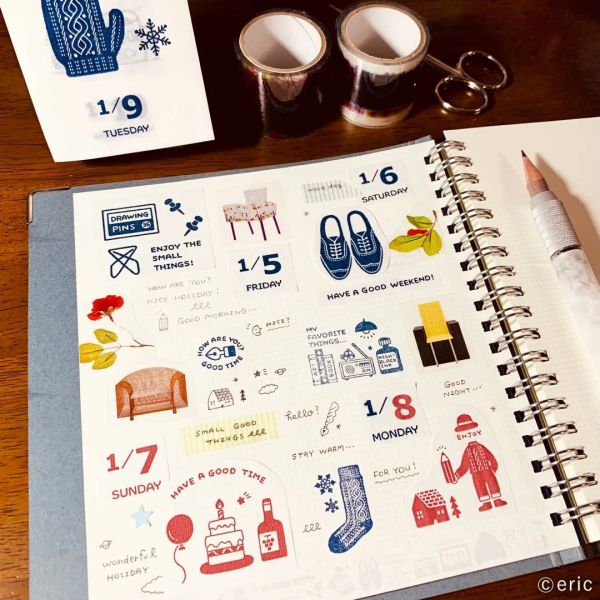 nkcalender eric2026插圖手撕日曆桌曆 