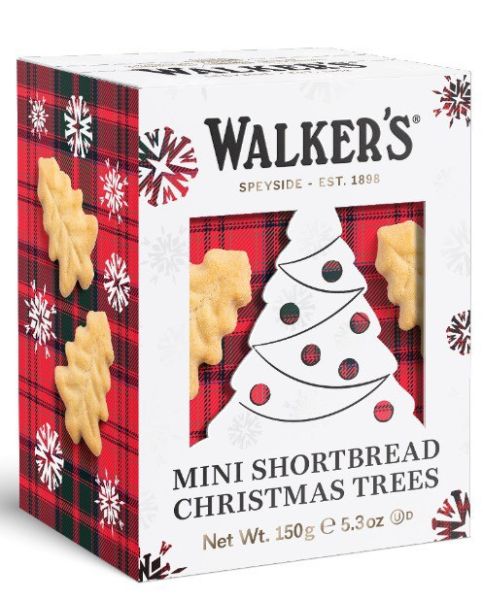 **預購** Walkers 聖誕樹/薑餅人造型奶油餅乾袋裝 