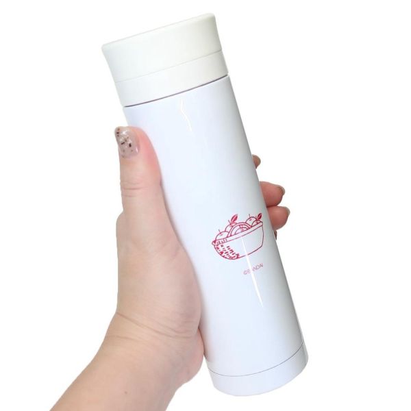 Bandai 小熊學校蘋果不鏽鋼保溫瓶 