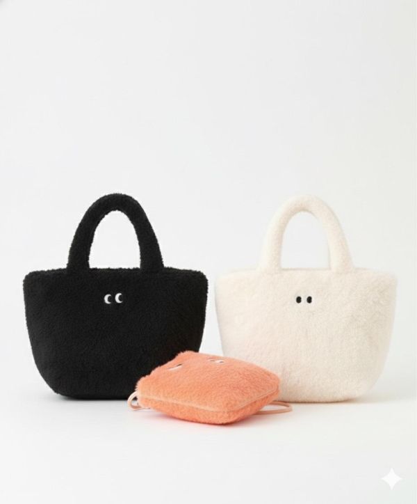 Monster 眼睛雪怪毛絨迷你手提袋 