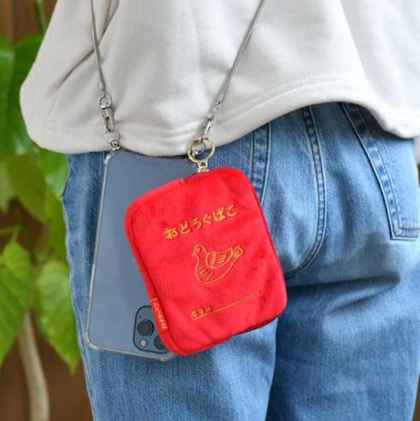 HIGHTIDE 復古刺繡毛絨收納包 