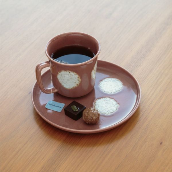 CDF. 波佐見燒 繡球花輕量陶瓷馬克杯 