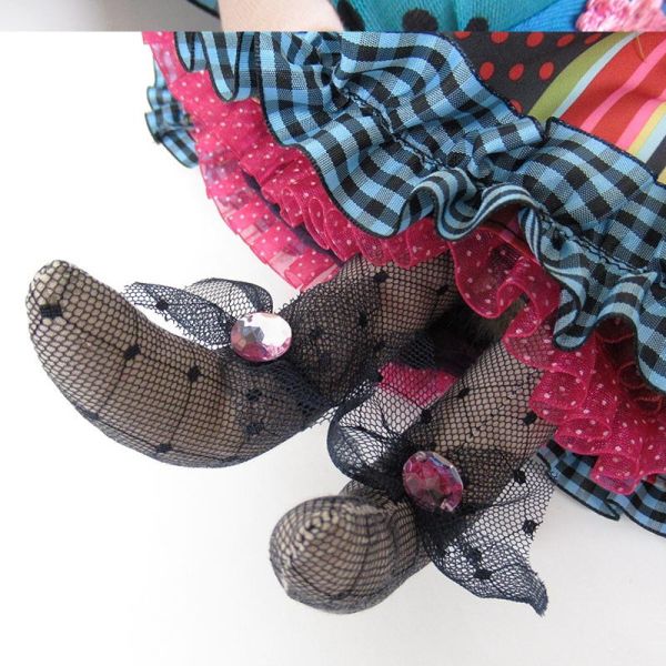 TUNIC CoCo girl 拼接布公主毛絨玩偶46cm 