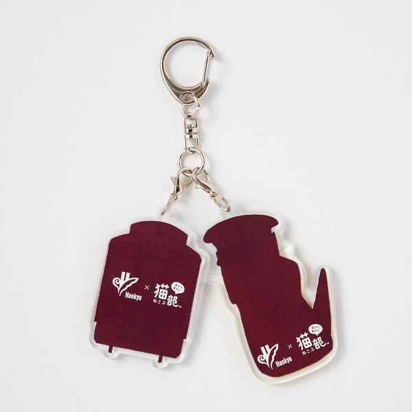 nekobu 版急電鐵x貓部貓車掌壓克力吊飾 