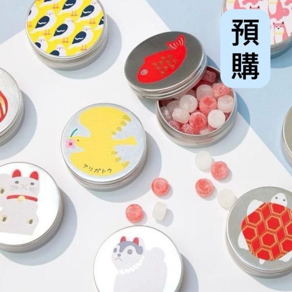 **預購**Hitotsubu Kanro 緣起物喉糖小圓罐 
