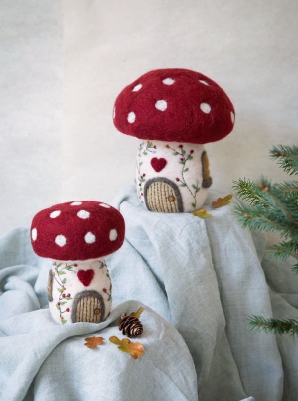 EnGry&Sif手工羊毛氈蘑菇屋 