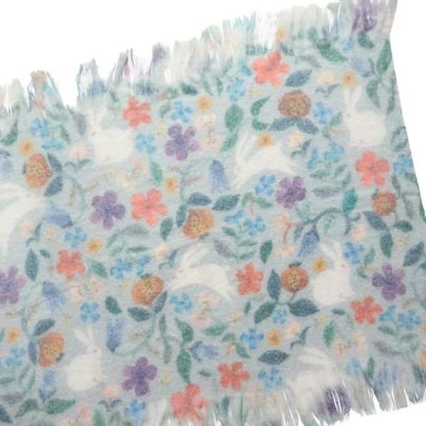 m.m松尾美雪 動物花朵針織蓋毯