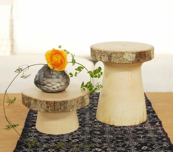 Stem 芒果木樹樁展示架 