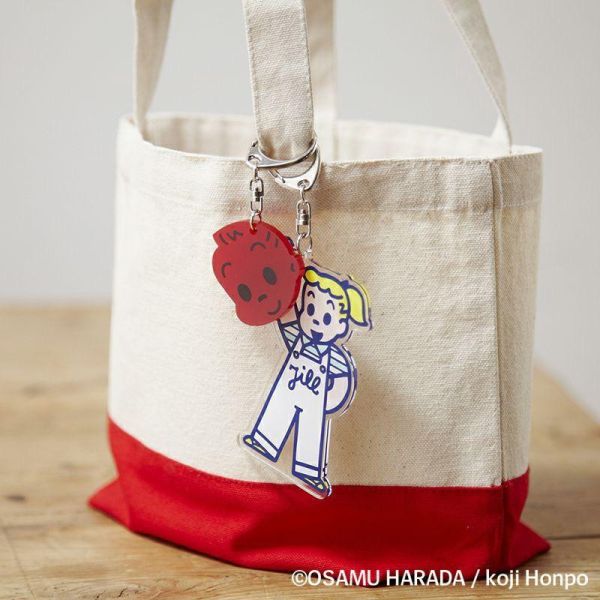 osamu 大臉造型壓克力吊飾(Jack紅) 