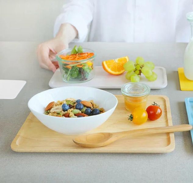 marcs 天然木製長型托盤 