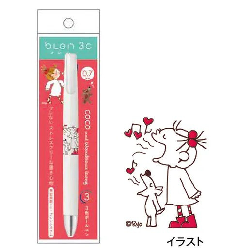 Greeting CoCo&大白熊0.7三色原子筆(白) 
