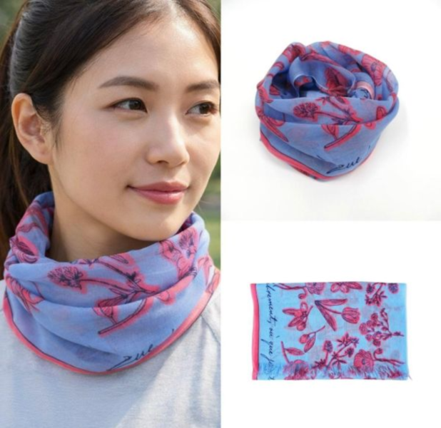 bemberg 抗uv涼感領巾 