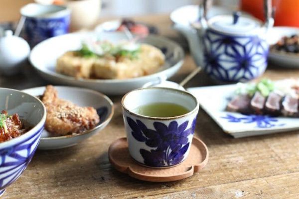 BARBAR 伊呂波菊花圓點點圖陶瓷茶杯 