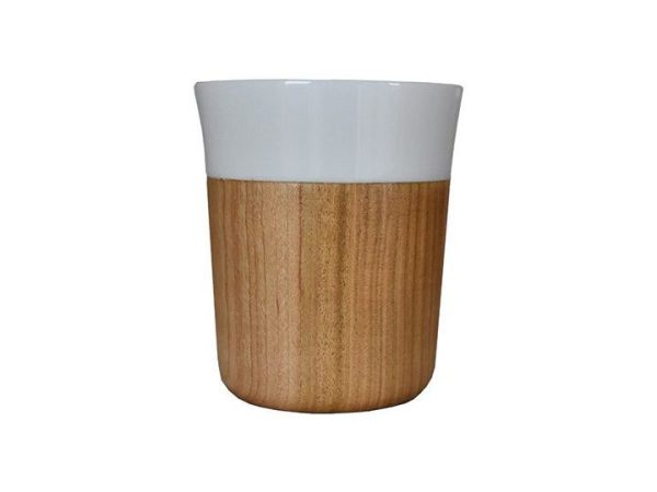 Kokage 天然木陶磁茶杯 