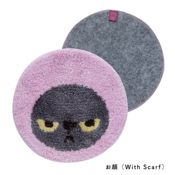 Bisque Angry Machiko毛絨止滑圓墊 