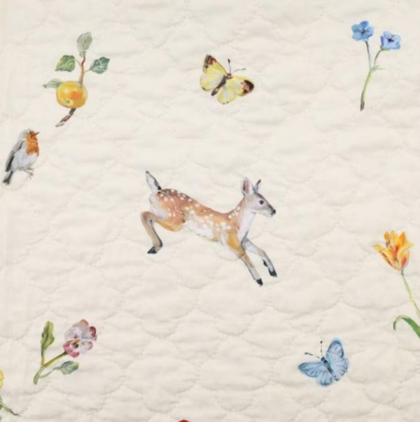 Afternoon Tea莊島步音動物花朵插圖多功能毯(米) 