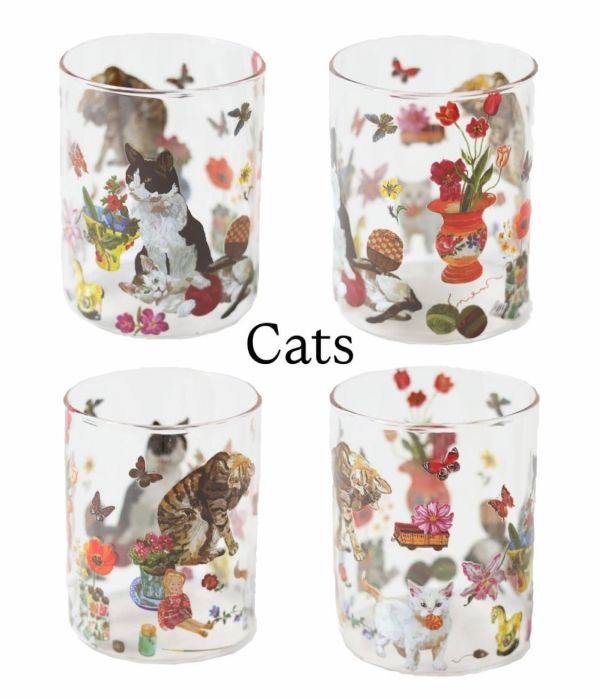 Nathalie Lete 花朵耐熱玻璃杯 