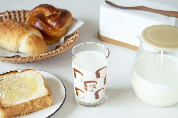 ADERIA 麵包小偷滿版玻璃杯 