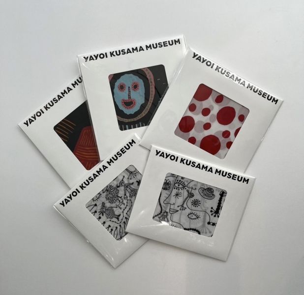 草間彌生美術館 原創藝術畫作大方巾 
