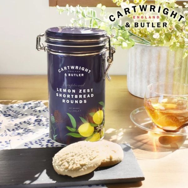 **預購** Cartwright & Butler 檸檬皮奶油圓餅鐵罐 