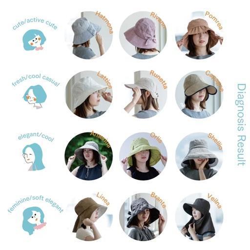 CDF ètendue 棉麻蝴蝶結防曬抗uv遮陽帽 