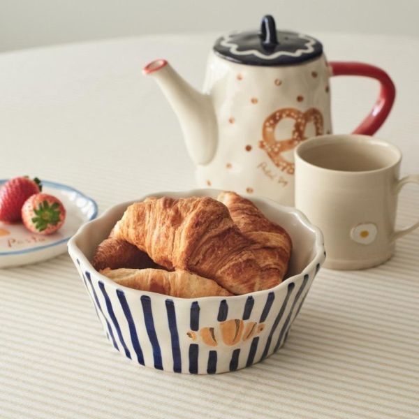 Afternoon Tea 椒鹽蝴蝶餅乾造型陶瓷茶壺870ml 