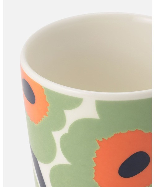 marimekko Unikko 綠罌粟花陶瓷馬克杯400ml 