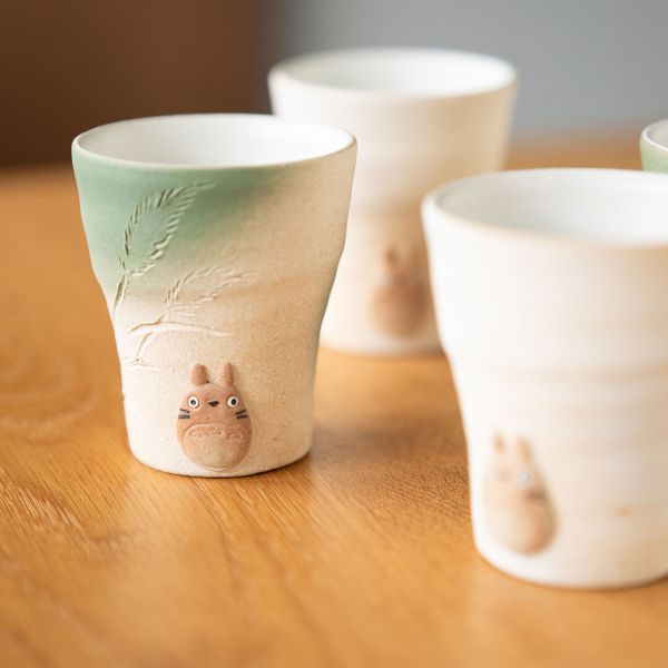 TOTORO龍貓 信樂燒明山窯 陶瓷杯 