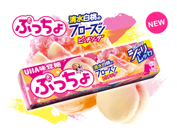 **預購** UHA味覺糖 清水白桃蘇打果肉噗啾軟糖 