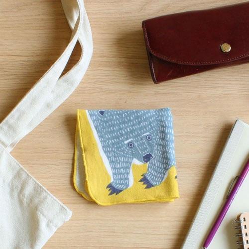 kata kata動物無捻紗手帕 