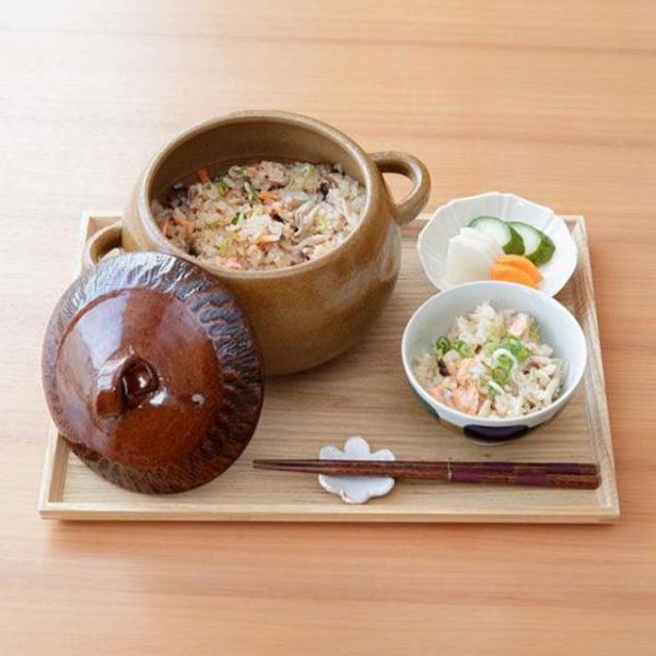 CDF 萬古燒橡果造型炊飯土鍋3合 