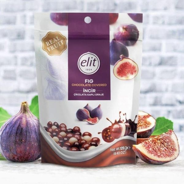 **預購**elit 三種無花果乾巧克力夾鏈袋125g 