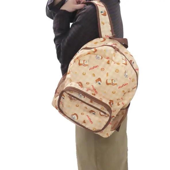 麵包小偷可折疊旅行後背包 