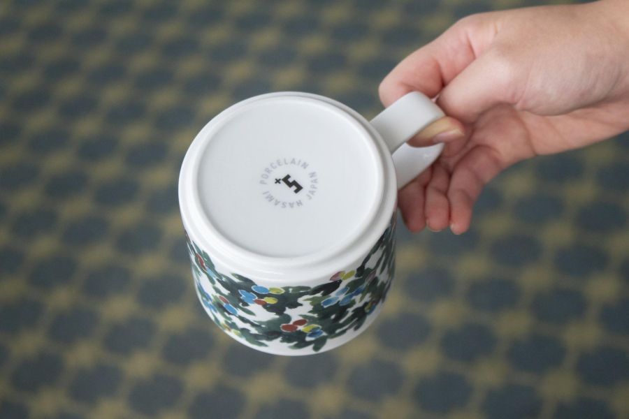 hasami porcelain 手繪聖誕紅馬克杯 