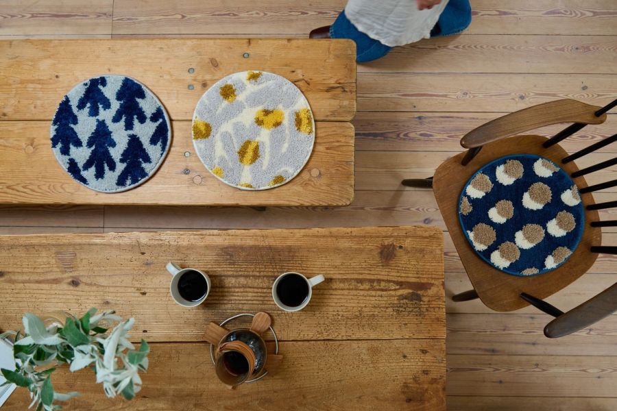 shesay 圓形毛絨椅墊 