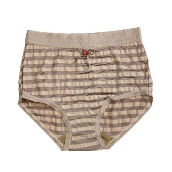 Tunic 花朵條紋蕾絲棉質三角內褲 