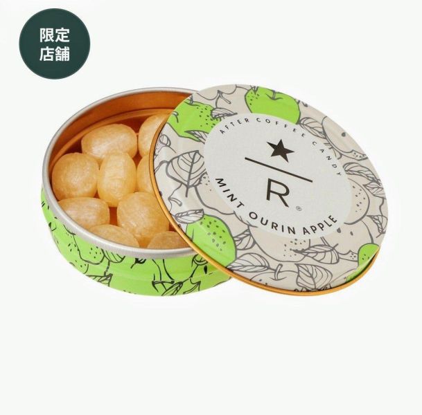 tokyo星巴克臻選草莓/青蘋果薄荷硬糖圓罐 