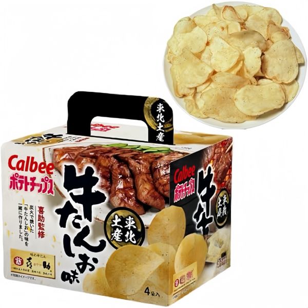 **預購**calbee 炙燒牛舌洋芋片4袋入 